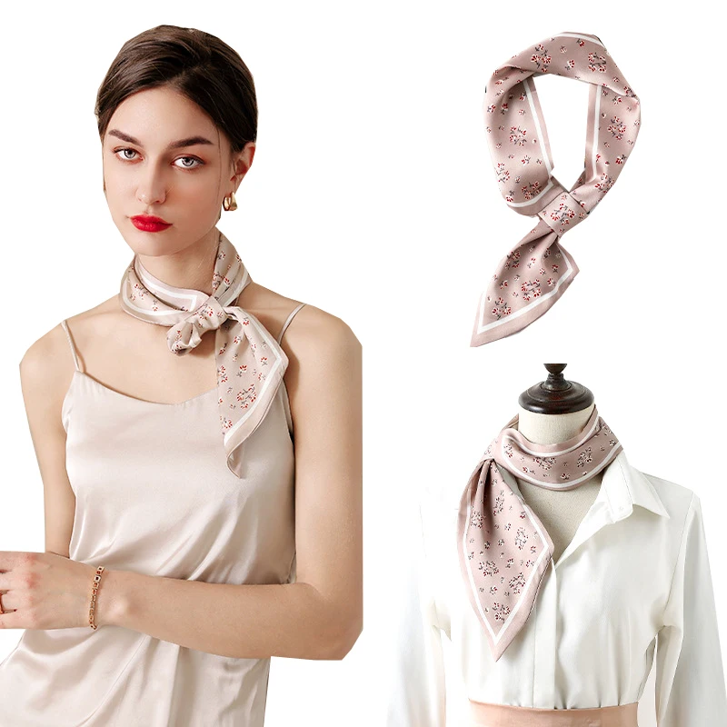 

CHENKIO Women's Spring 2022 Long Imitation Silk Scarf Luxury Headband Scarf Women Hijab Scarf Women Luxury Silk Scarf Luxury