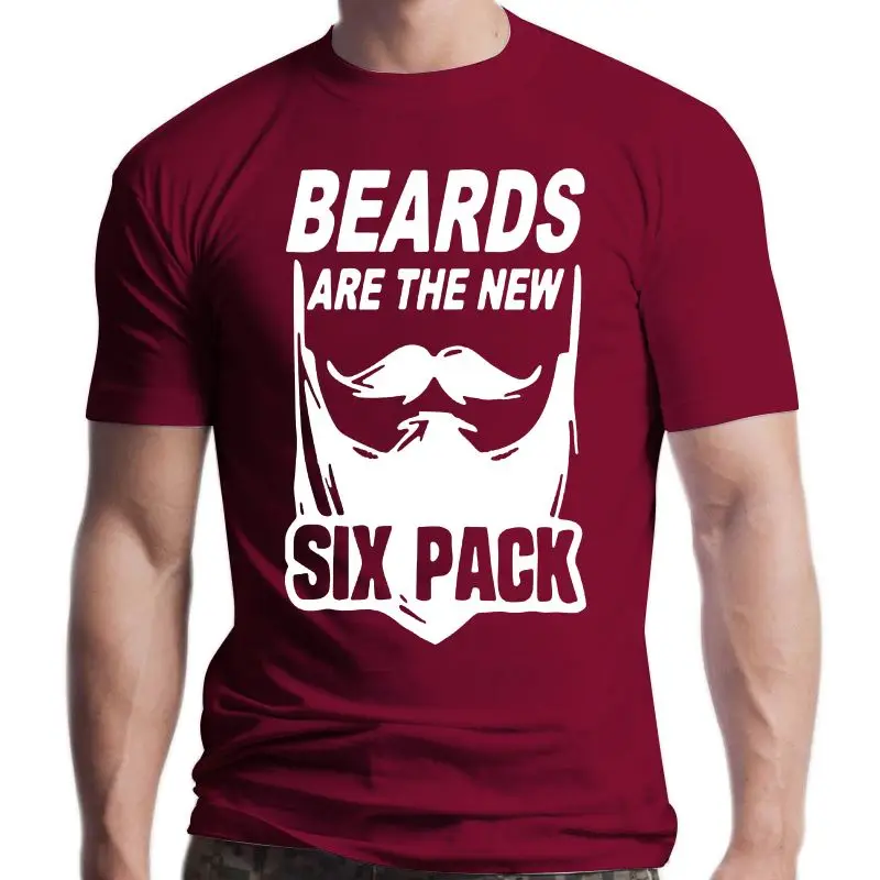 

Новая забавная Мужская Парикмахерская футболка с надписью beards are the six pack, крутая Повседневная футболка pride, Мужская модная футболка унисекс ...