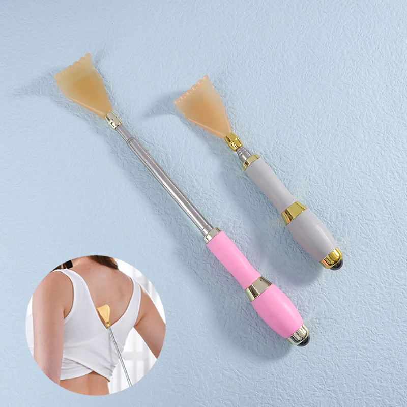 

Регулируемая чесалка для спины, стальной Телескопический массажер для спины, массажер против зуда, массаж спины для пожилых, массажная пало...