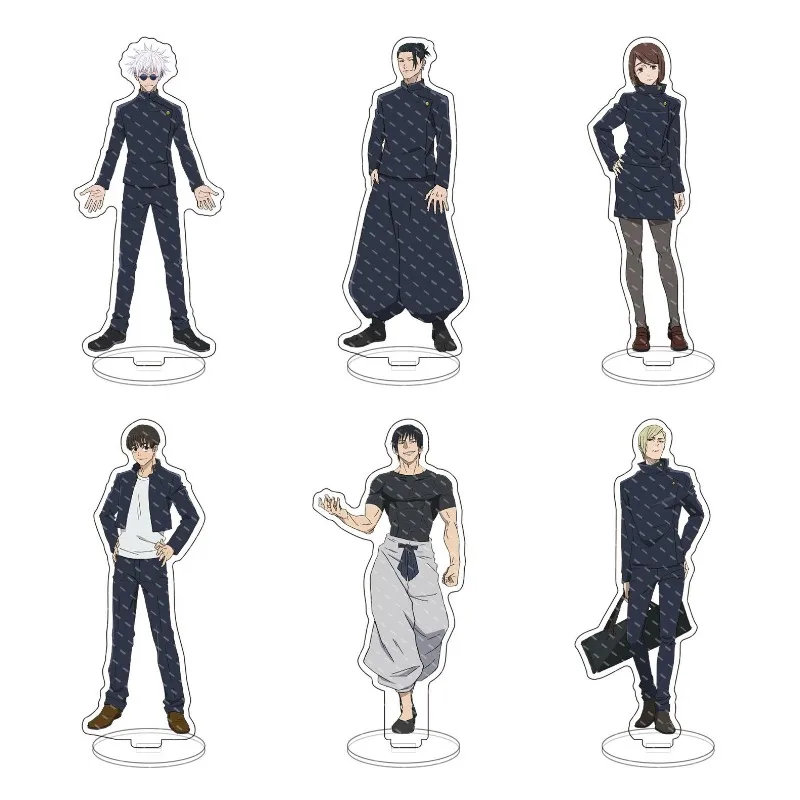 

15CM Anime Jujutsu Kaisen Figures Acrylic Standing Sign Toys Gojo Satoru Kugisaki Nobara Geto Suguru Character Model Fans Gift