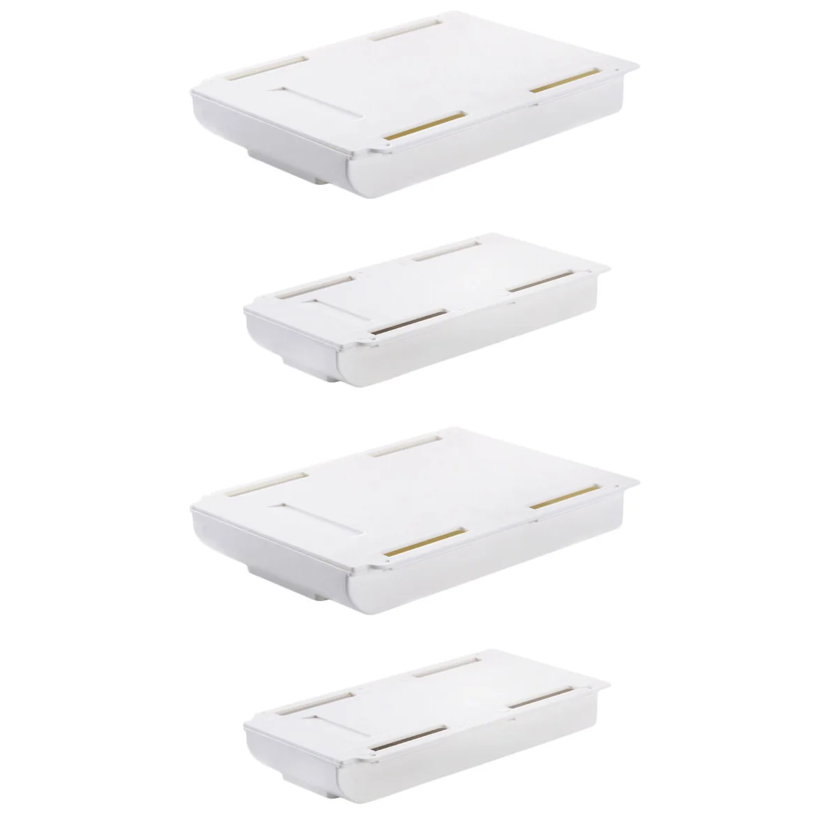 

4 PCS Under Desk Drawer Organizer Utility Drawer Office Sliding Organizer Under Table Drawer Desk Drawer