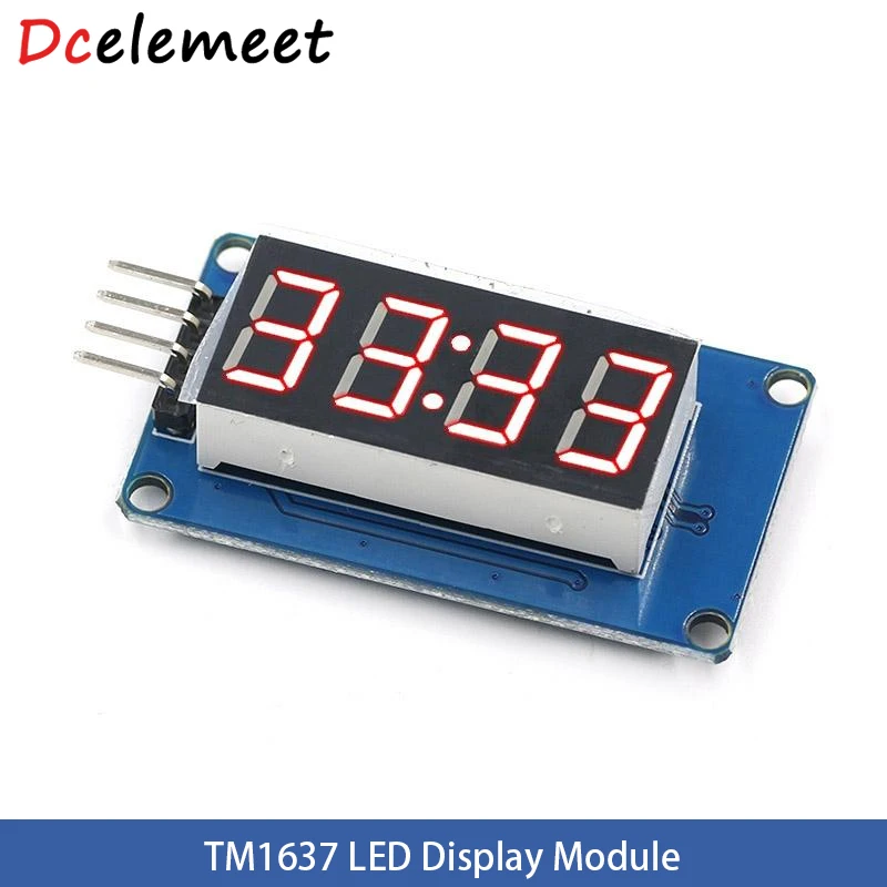 

TM1637 LED Digital Display Module For arduino 7 Segment 4 Bits 0.36Inch Clock RED Anode Tube Four Serial Driver Board Pack