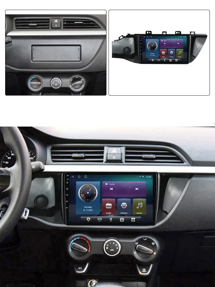 Автомагнитола для Kia RIO 4 X-Line 2016 2017 2018 2019 GPS мультимедийный видеорегистратор |