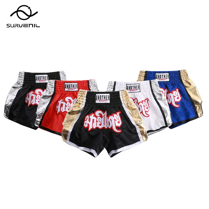 

Muay Thai Shorts Satin Boxing Shorts Women Men Kids Grappling Sparring Fighting Kickboxing Training Pants Martial Arts Costume