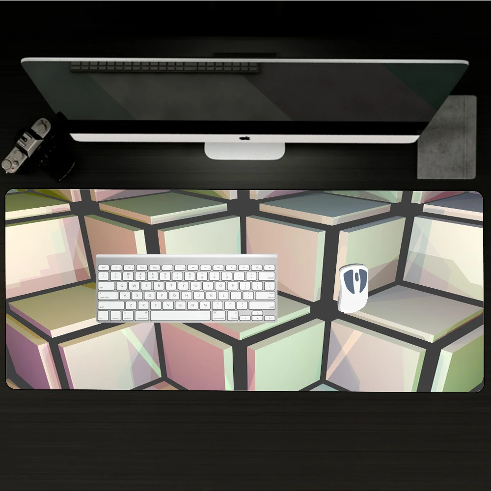 

3D mouse pad mouse pad gamer gamer accessories tiger esports mousepad Computer Peripherals waterproof mouse pad geometric