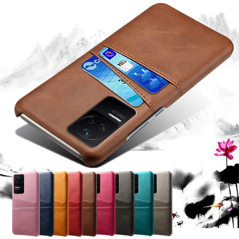 

Poco F4 5G Protector Case Credit Card Case Vintage PU Leather Wallet Cover For Xiaomi Pocophone Little F4 GT F4GT PocoF4 GT