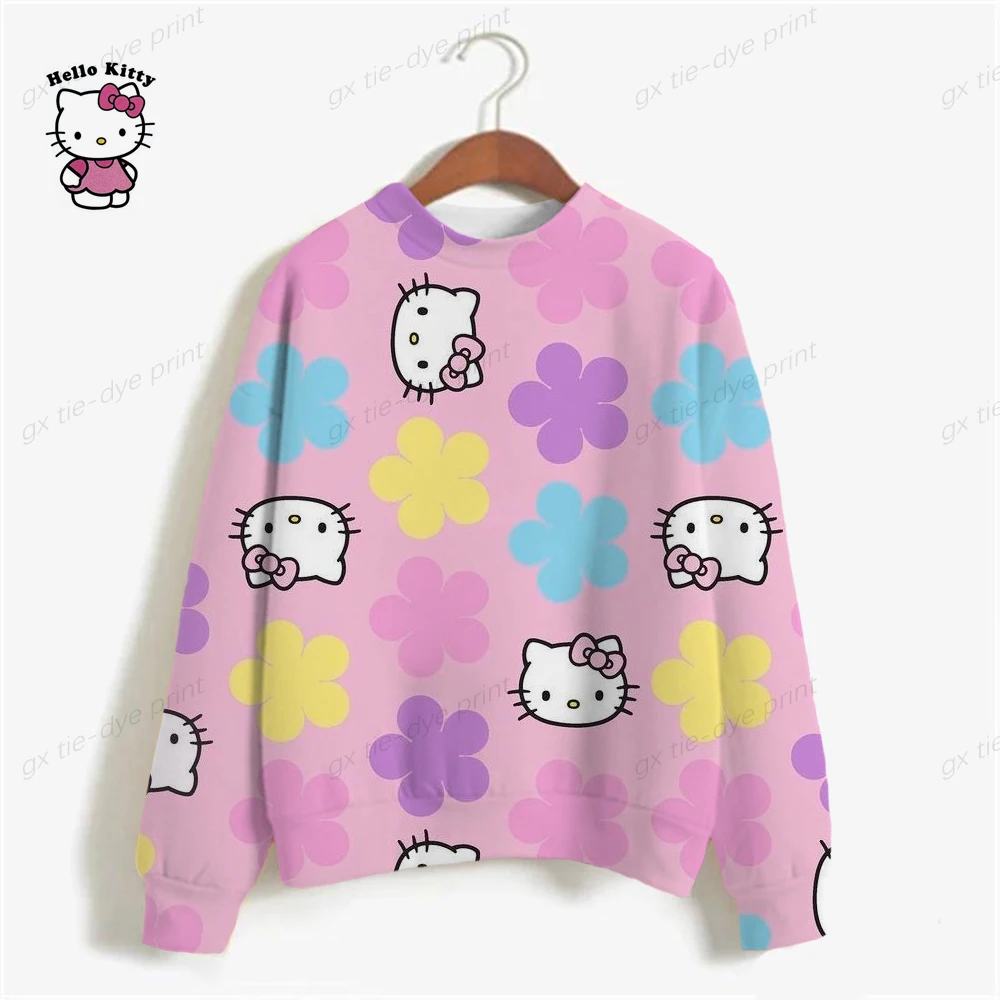 

Kawaii Y2K Hoodie Women Hoodies Pullover Harajuku Sweatshirts HELLO KITTY print Hoody Hooded Ropa Mujer Sudaderas