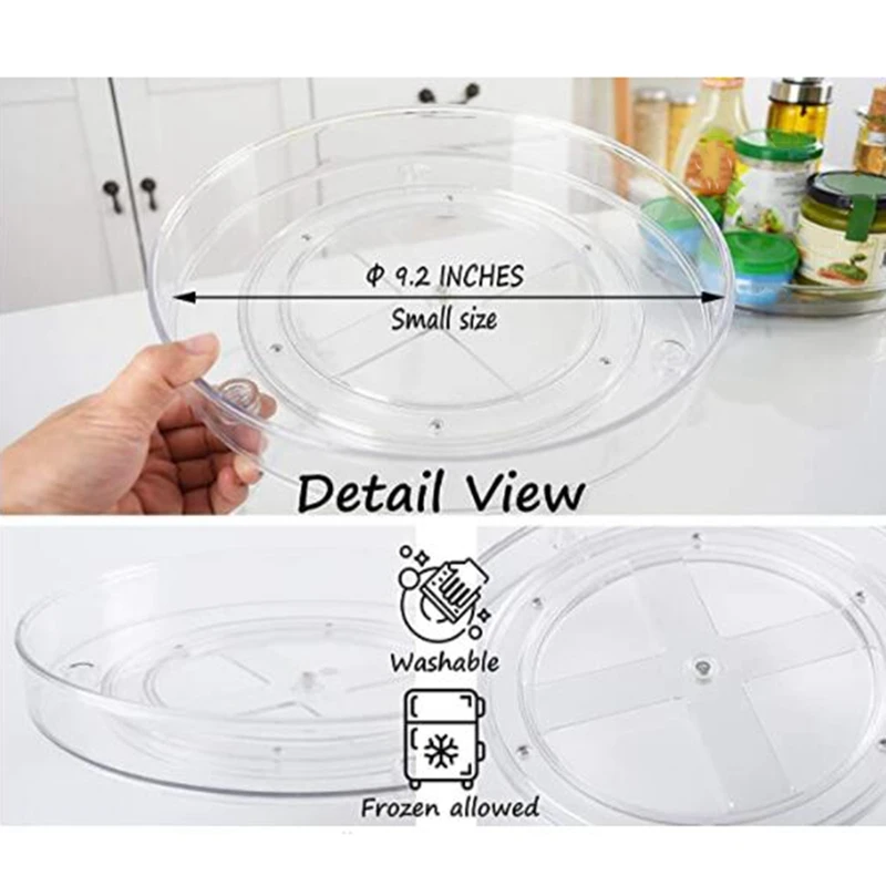 Органайзер для кухонного шкафа Lazy Susan кухонный проигрыватель прозрачные корзины