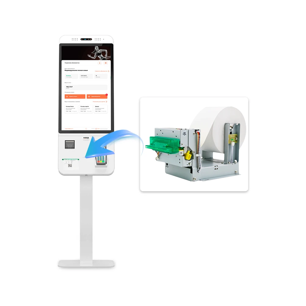 Фото Термопринтер этикеток MASUNG MS-D347-TL, 80 мм, мини Pos, печать чеков на билетах Android для банковской машины Lmprimante Thermique №2