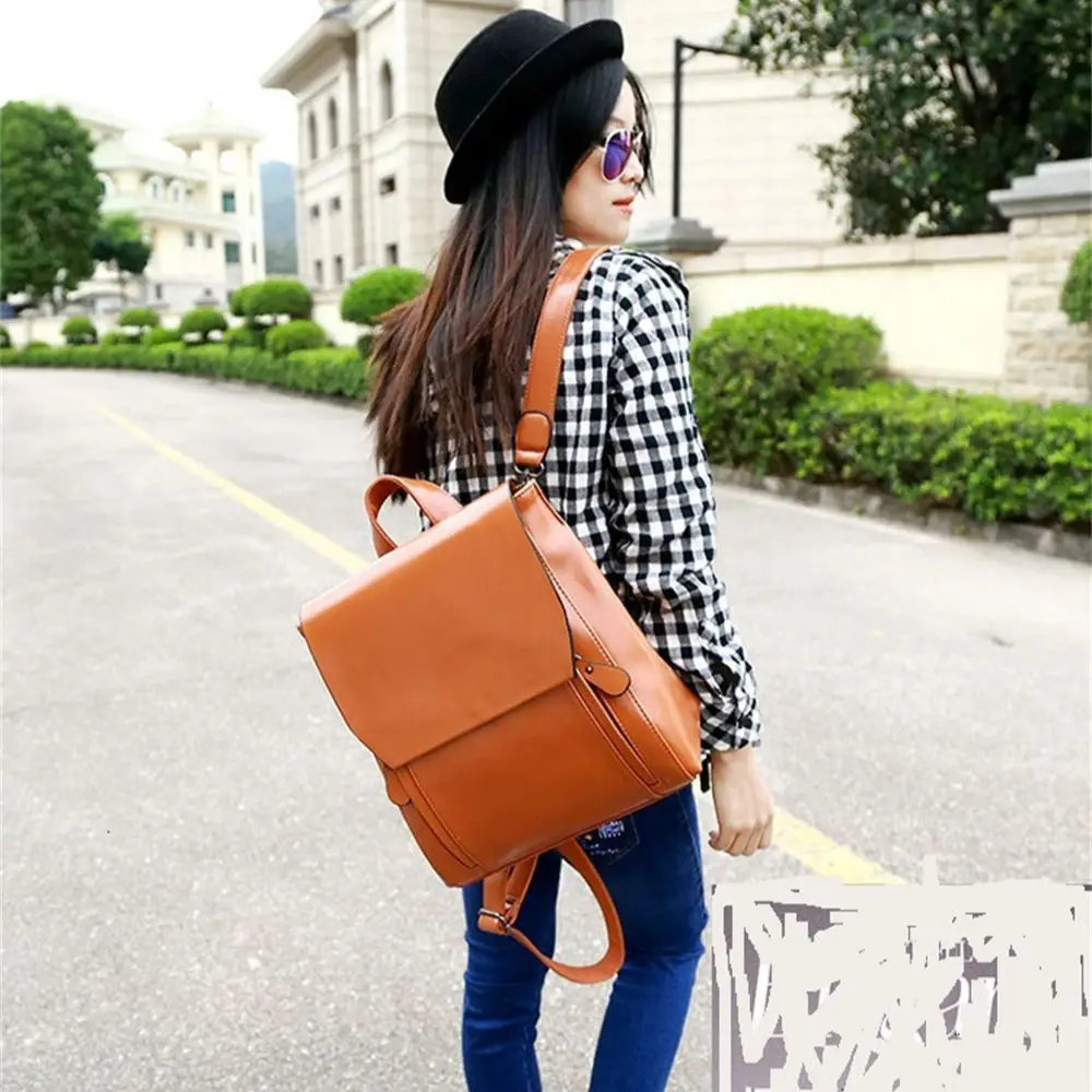 2023 New PU Backpack Women's Bag Korean Version Trend Fashion Leisure Easy to Wear Backpack Women's Bag Wholesale or Drop