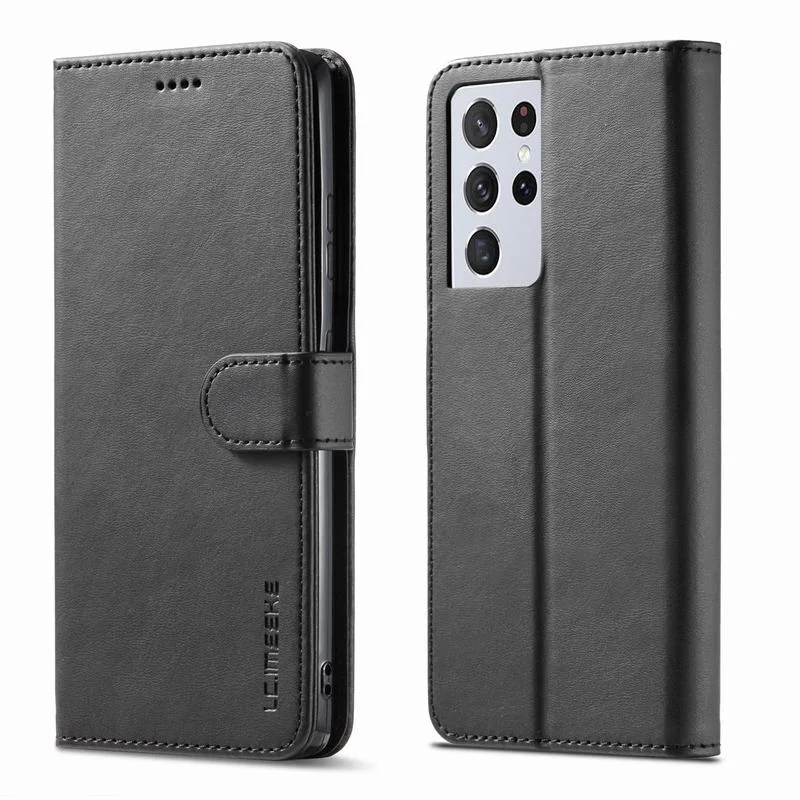 

Wallet Case For Samusng Galaxy S21 Case Flip Magnetic Cover For Samsung S21 Ultra Plus 5G Case Leather Luxury Phone Bags Cases