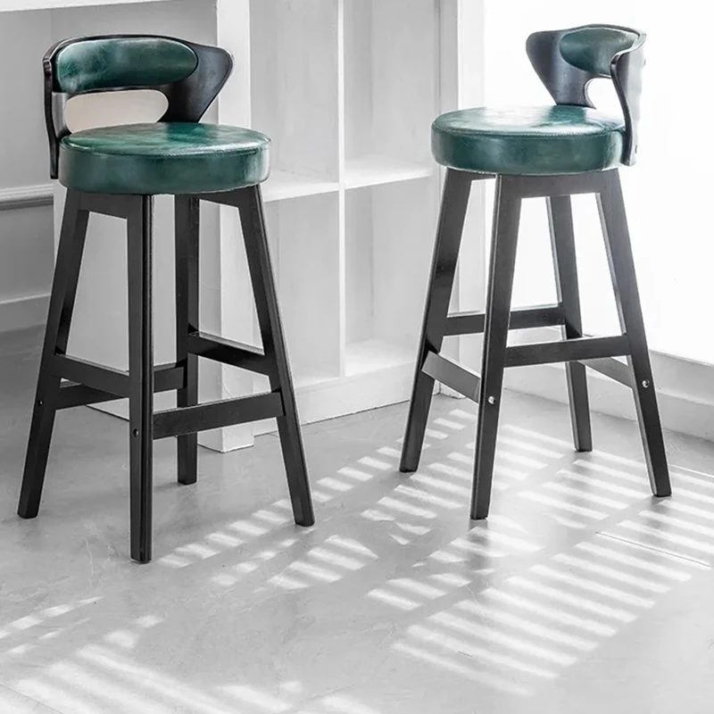 Деревянные барные стулья для макияжа минималистичные роскошные современные