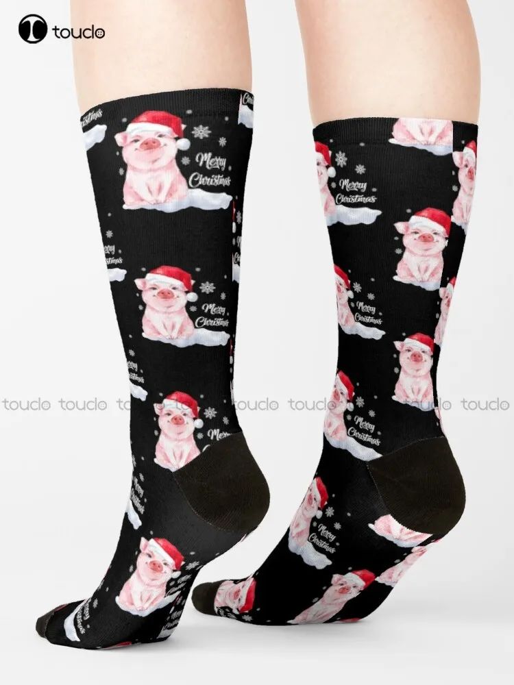 

Pig Merry Christmas Socks Cat Socks Women Street Skateboard Socks Unisex Adult Teen Youth Socks Hd High Quality Harajuku Cartoon