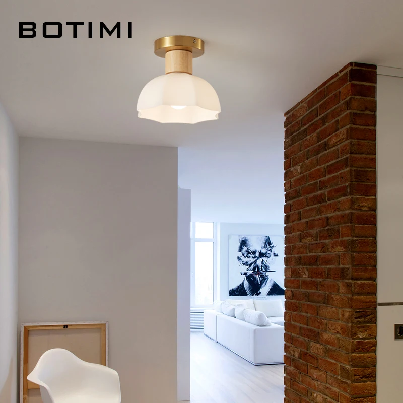 Простые потолочные светильники BOTIMI для коридора гардеробной Золотой