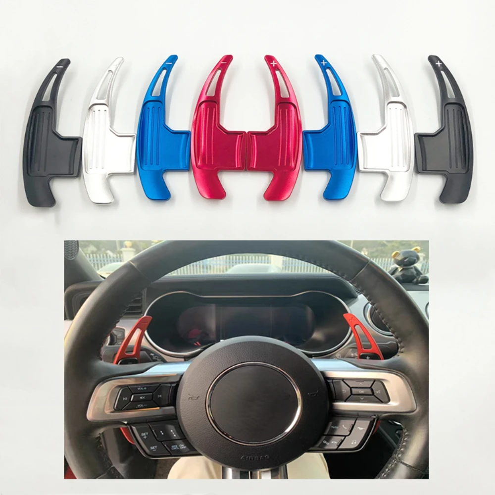 

Автомобильный удлинитель переключения передач на руль для Ford Mustang 2015 2016 2017 2018 2019, алюминиевые декоративные аксессуары