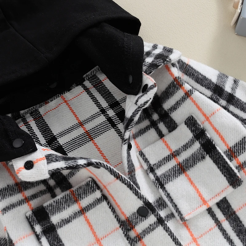 Детская Вельветовая куртка с длинным рукавом на пуговицах