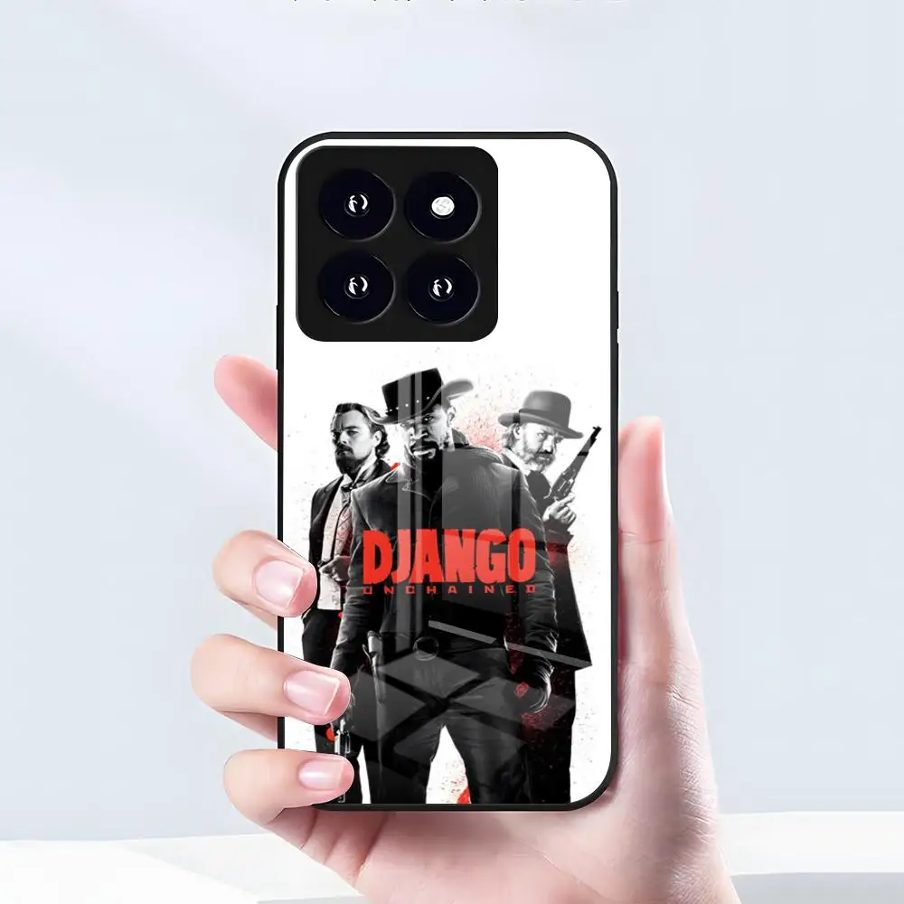 Чехол для телефона D_DJANGO U_UNCHAINED для Xiaomi 15 14 13 12 S X Pro Lite Mi 11 Ultra T, черный, стеклянный (art.: 3920da7e4b2dd) - 3920da7e4b2dd
