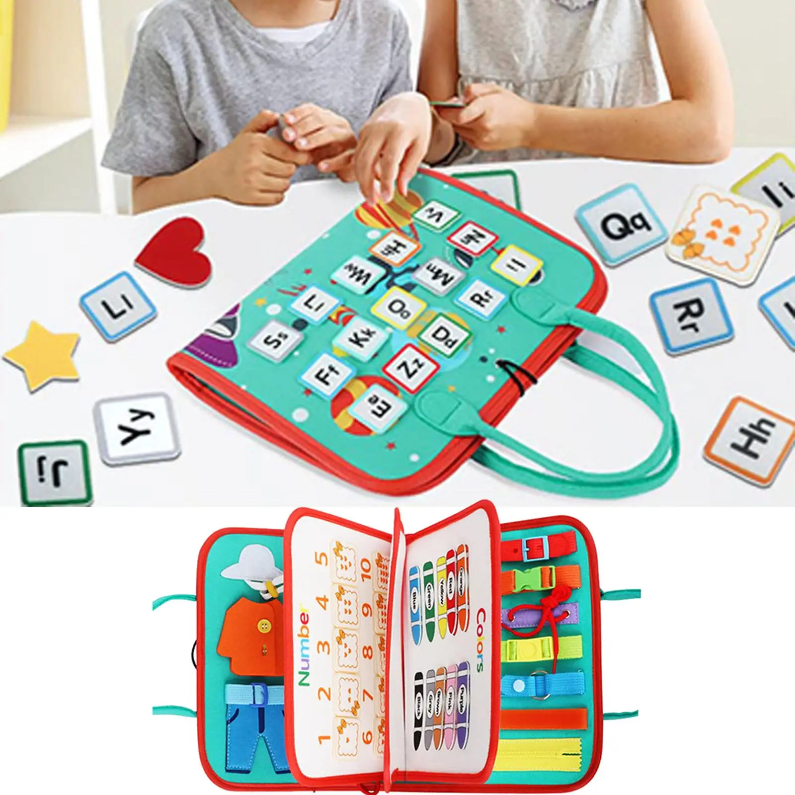 

Montessori Busy Board Learning Educational Sensory Toy for Kids