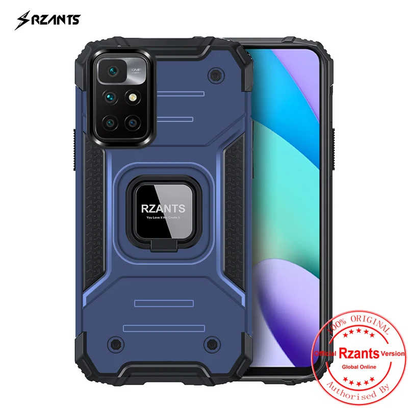 

Rzants For Xiaomi Redmi 10 Hard Case Ring Stand [King Kong]Stockproof 2 in 1 Armor Cover Phone Casing