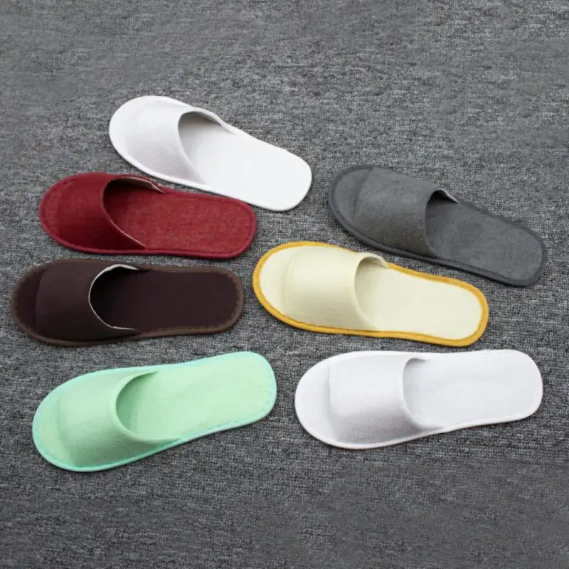 Cotton Open-toed Men Women Durable Home Travel Sandals Hospi