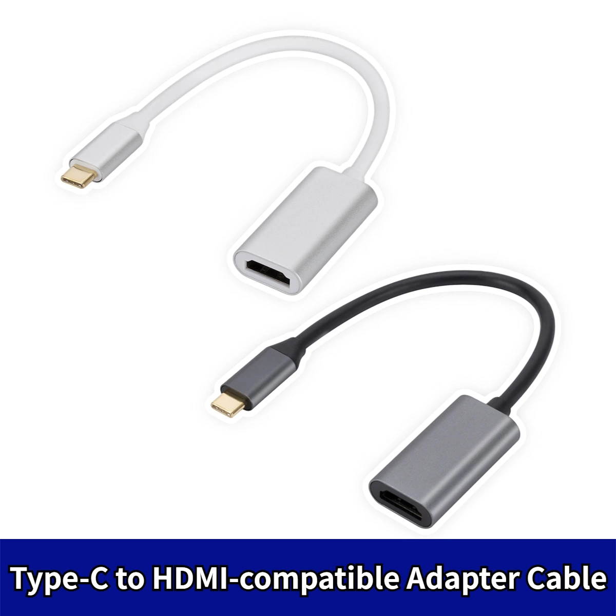 

Кабель-преобразователь из алюминиевого сплава с разъемами USB 3,1 типа C и HDMI для телефонов и планшетов