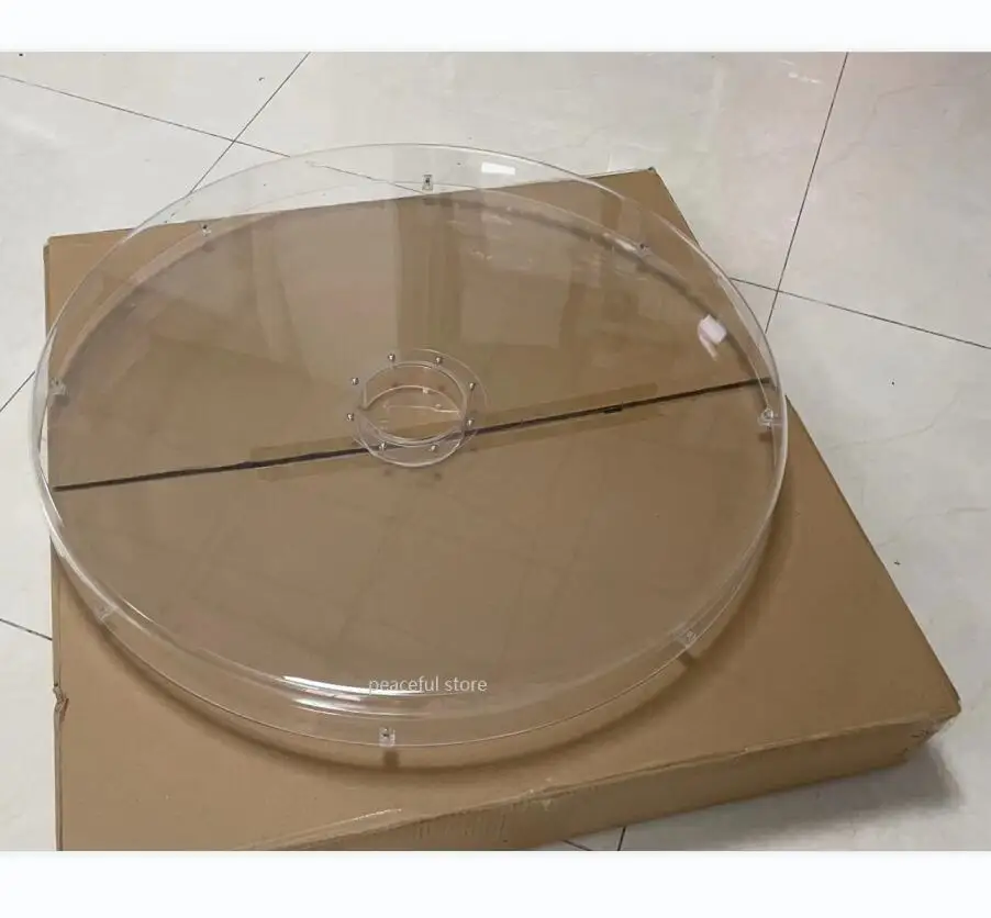 Acrylic Transprerant Cubierta Protect Proyector Cover For 56cm Hologram Advertising Display LED Fan Projector Machine Light