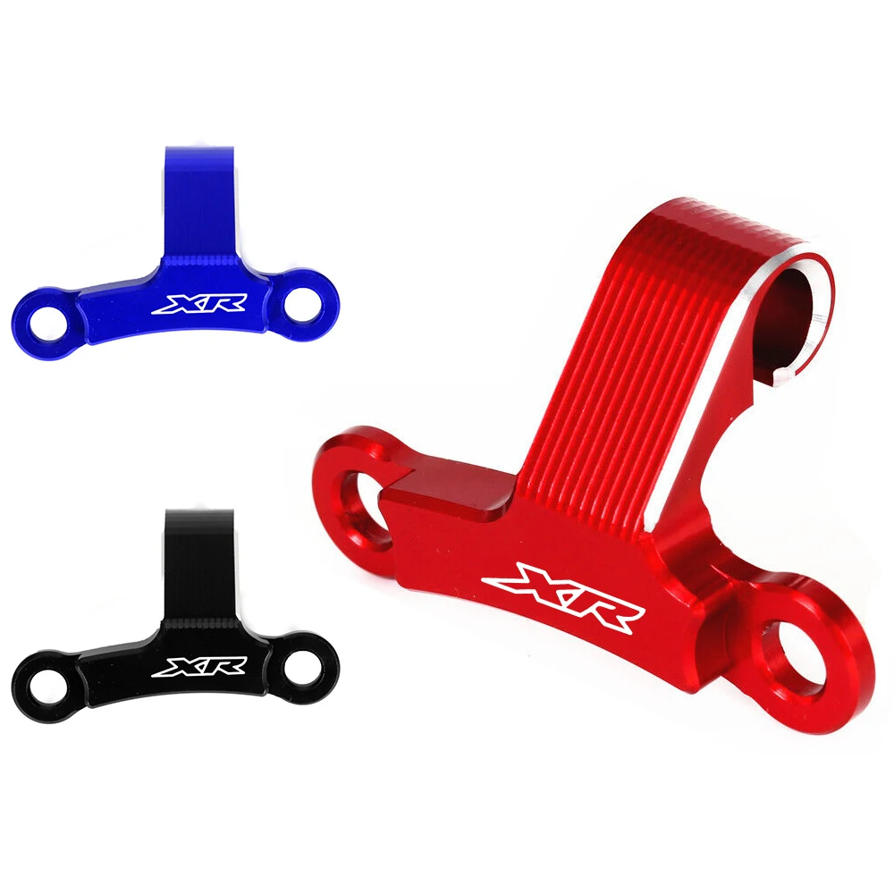 

XR LOGO Motorcycle CNC Clutch Cable Bracket Clamp Holder Guide Accessories For HONDA XR400R XR 400R 1996-2004