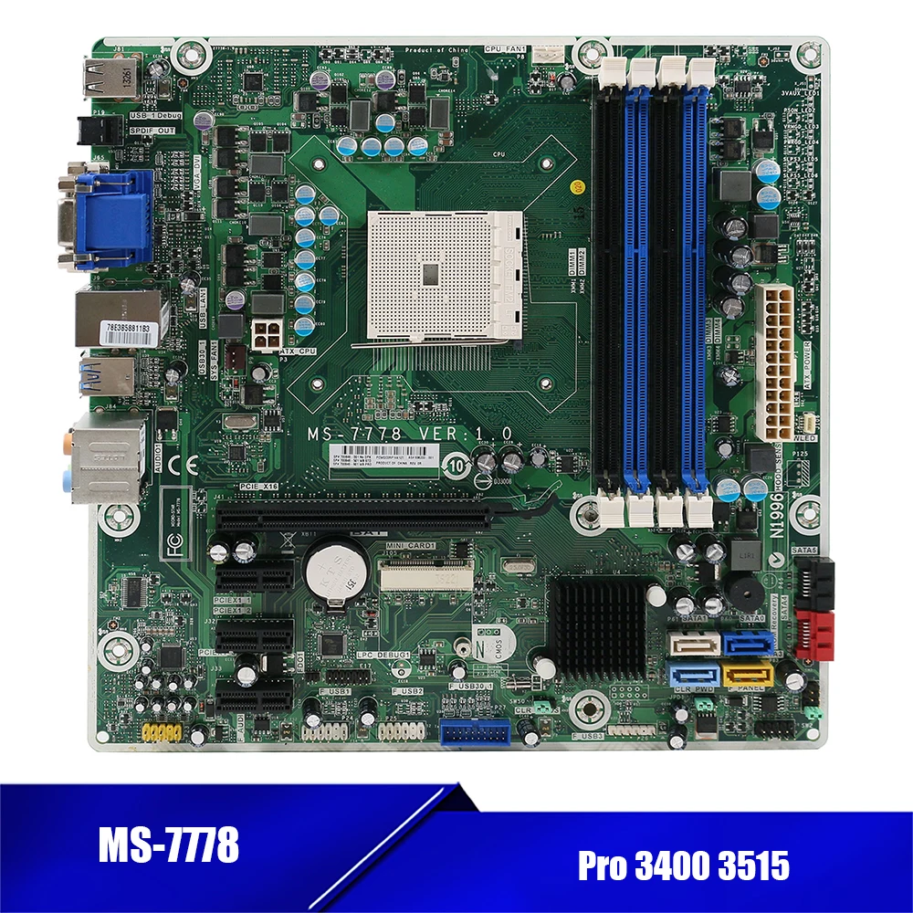 High Quality for HP 675852-001 700846-001 696333-001 MS-7778 FM2 Desktop Mainboard  Pro 3400 3515 Pre-Shipment Test