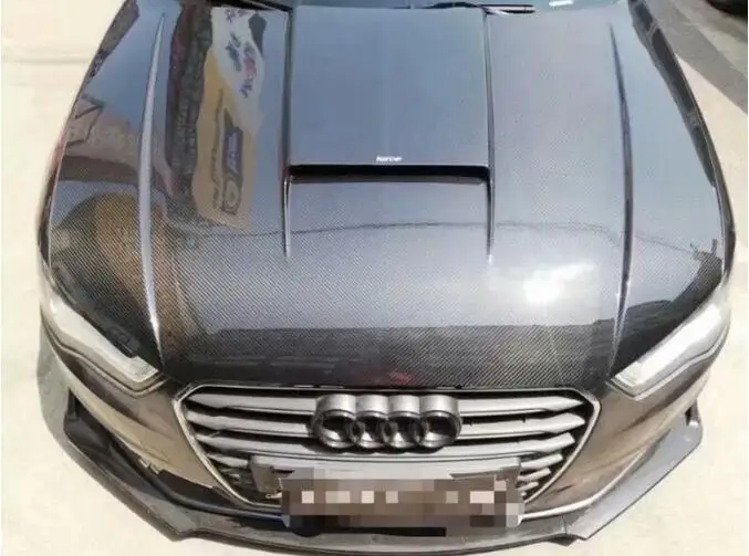 Капот из углеродного волокна для Audi A3 S3 RS3 седан хэтчбек 2013-2019