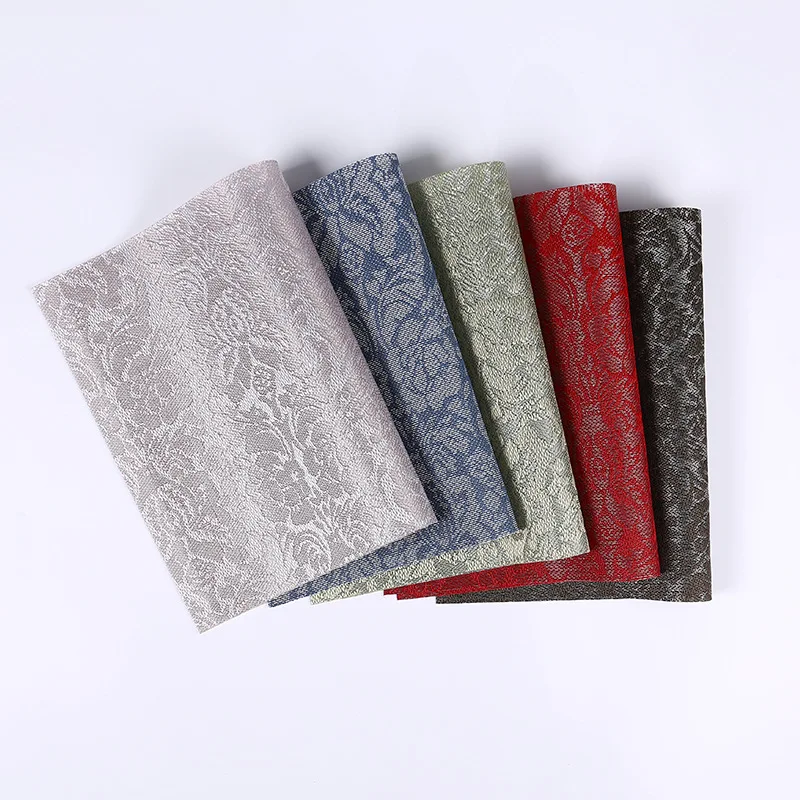 

Rose Jacquard Household Thickened Placemat Jacquard Woven Table Insulation Mat Placemat Stain-Resistant PVC Table Mat