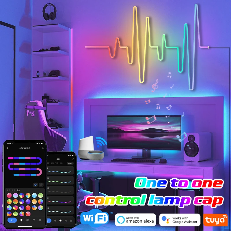 

Неоновая RGB-лента с поддержкой Wi-Fi