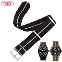 nylon watchband for omega rolex seiko tudor black bay watches band 20mm 22mm canvas nato watch strap military nylon bracelet