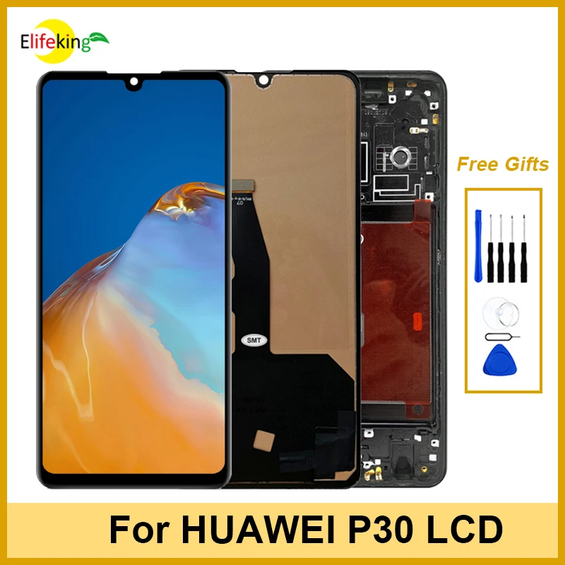 ЖК-дисплей для HUAWEI P30 ELE-L29 ELE-L09 ELE-AL00 дисплей сенсорный экран дигитайзер в сборе запасные части с инструментами 100% протестирован