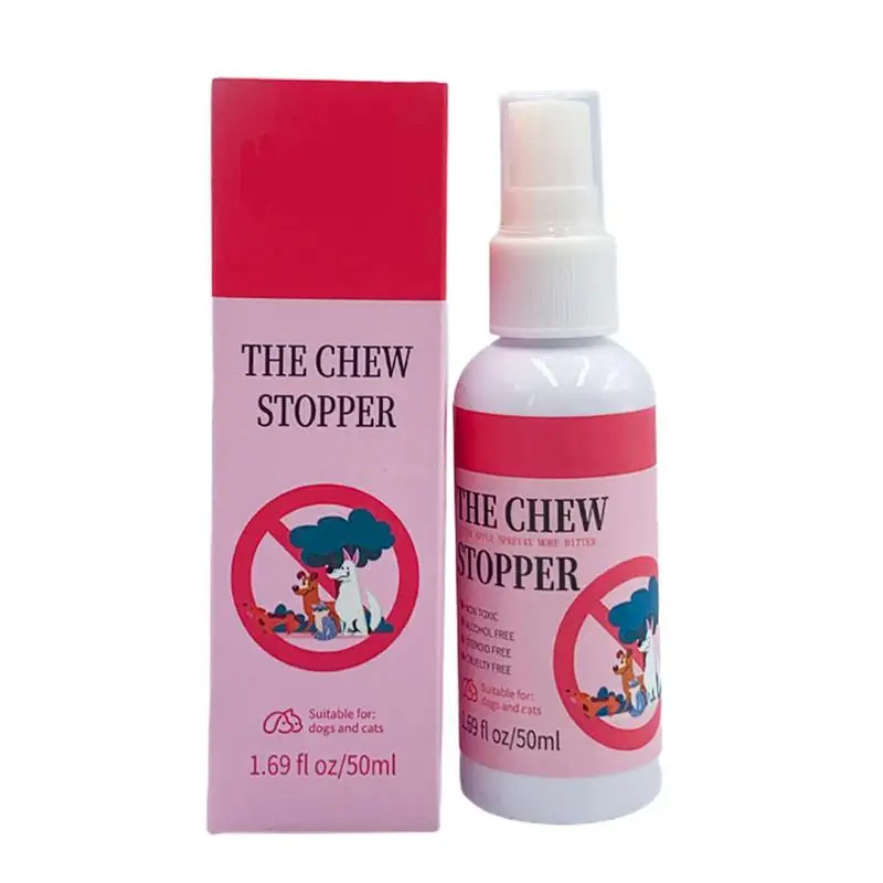 

Dog Spray To Prevent Chewing Pets Anti-Bite Spray 50ml Dog Licking Repeller Mist Behavior Training Aid Anti-Chewing Spray For