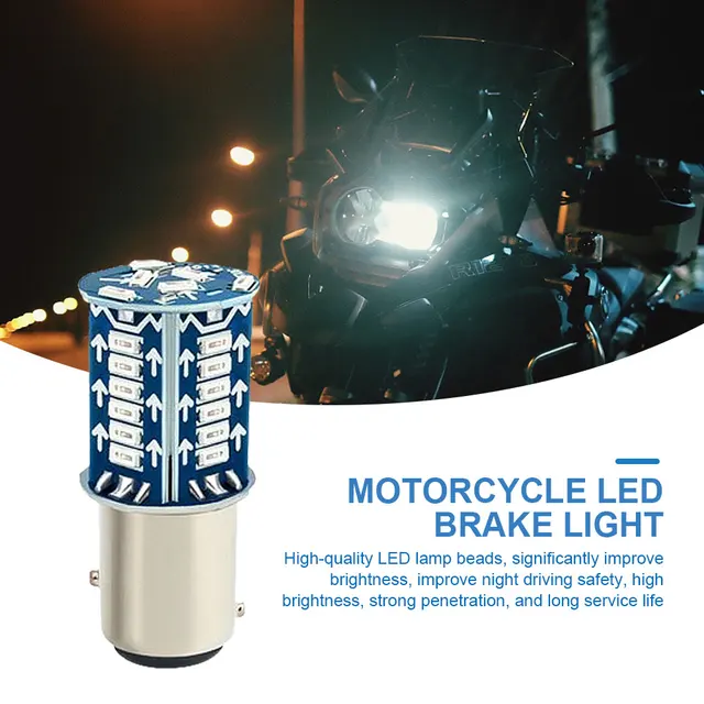 Strobe LED Brake Lights Bulbs 12V Strobe LED Taillights Universal Reverse Brake Parking Lamps for Cars Trucks Motorcycles Trail 2
