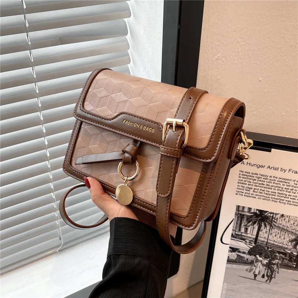 

Trendy Diamond Print Small Shoulder Crossbody Bags For Women 2022 Triple Compartments Fashion Luxury Designer Ladies Handbags
