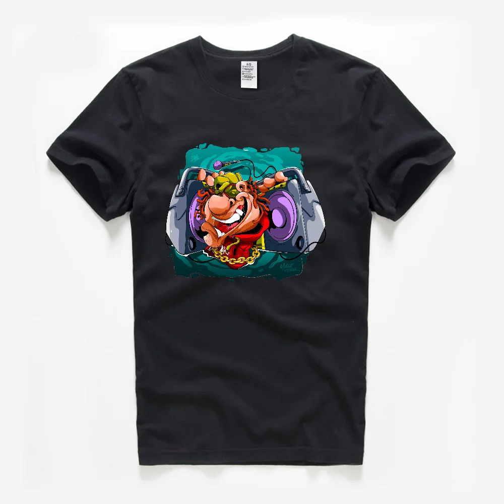 

2022 New Summer Pattern Printed Cotton Men's T-Shirt Short Sleeve Top Fashion Streetwear Plus Size Casual Loose Tee Design Shirt
