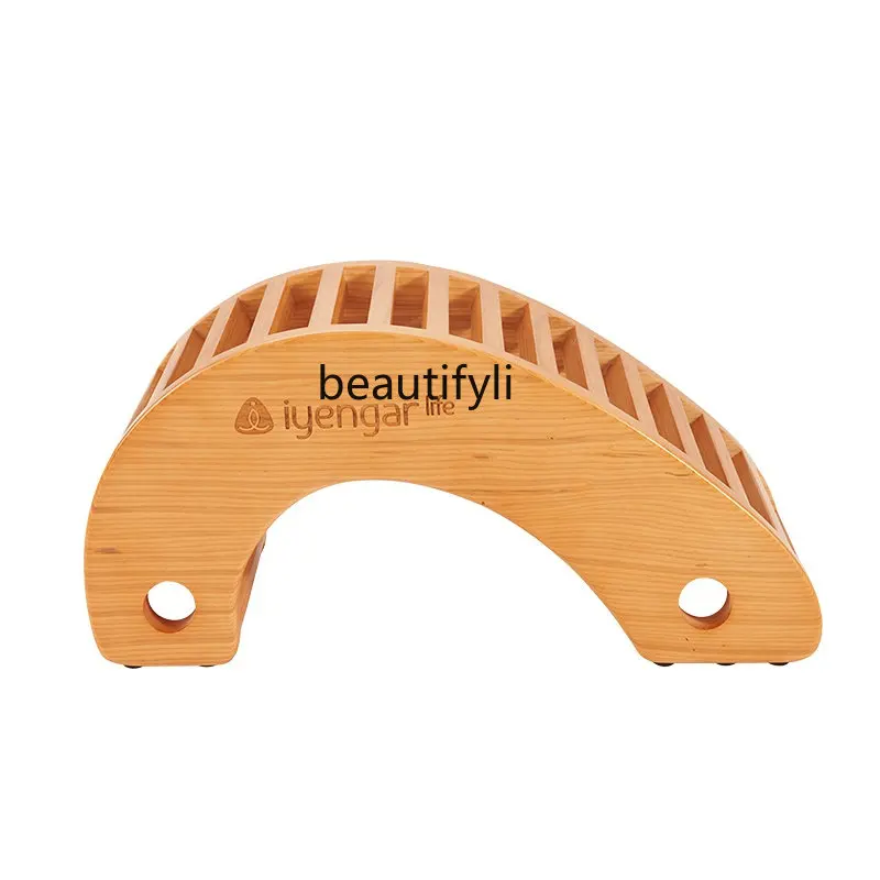 Изогнутый Натяжитель для позвоночника yj Mini Yoga Bridge из массива дерева