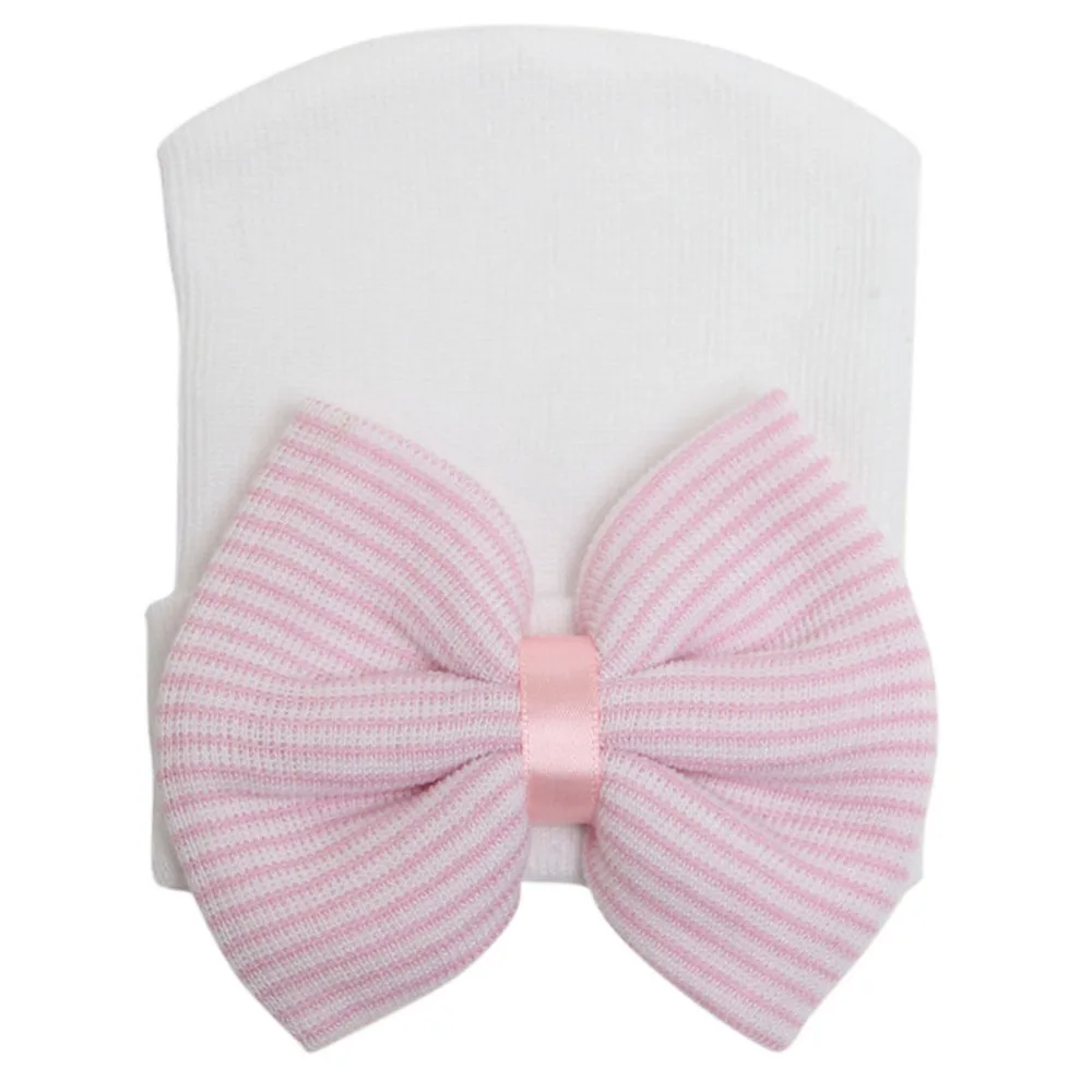 

Baby Beanie with Bow for Infant Girls Cute Boys Hospital Cap Toddler Soft Knit Hat Accessories Hospital Beanie Baby Newborn Hat