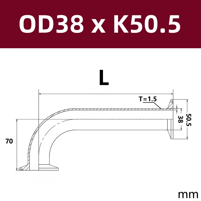 

Колено 90 градусов, длинный удлинитель Tri Clamp, нержавеющая сталь 304/316L, 25, 38, 32, 51 мм, сантехническая трубка 1 "1,25" 1,5 "2", фитинг для домашнего пивоварения