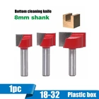 Фреза Концевая твердосплавная для работ по дереву, 8 мм, 18-32 дюйма, 1 шт.