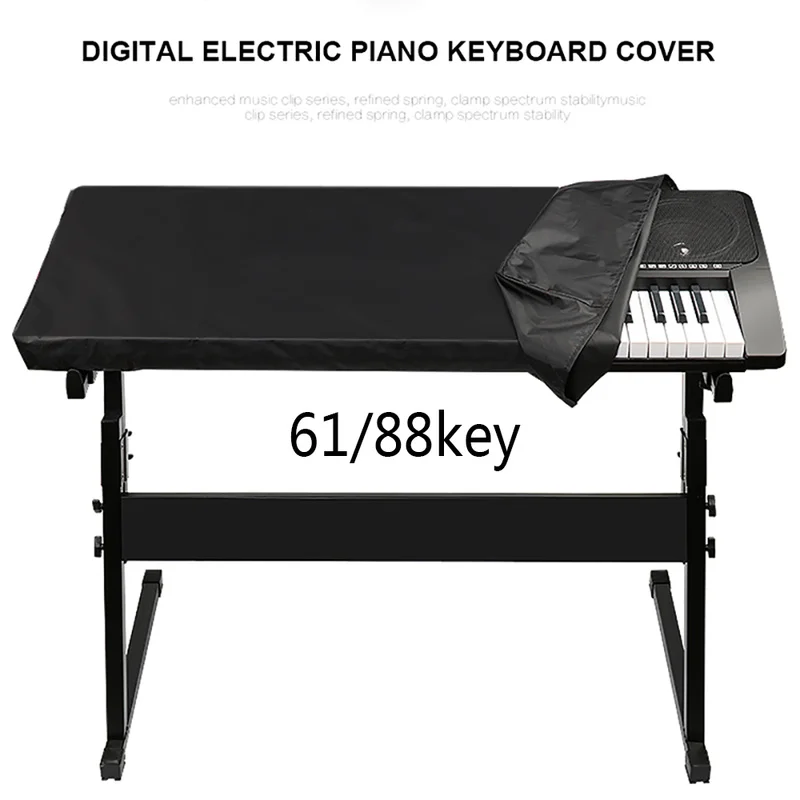 Waterproof Electronic Digital Piano Cover Dustproof Durable Foldable for 61/88-key Dirt-Proof Protector Piano Covers on Stage