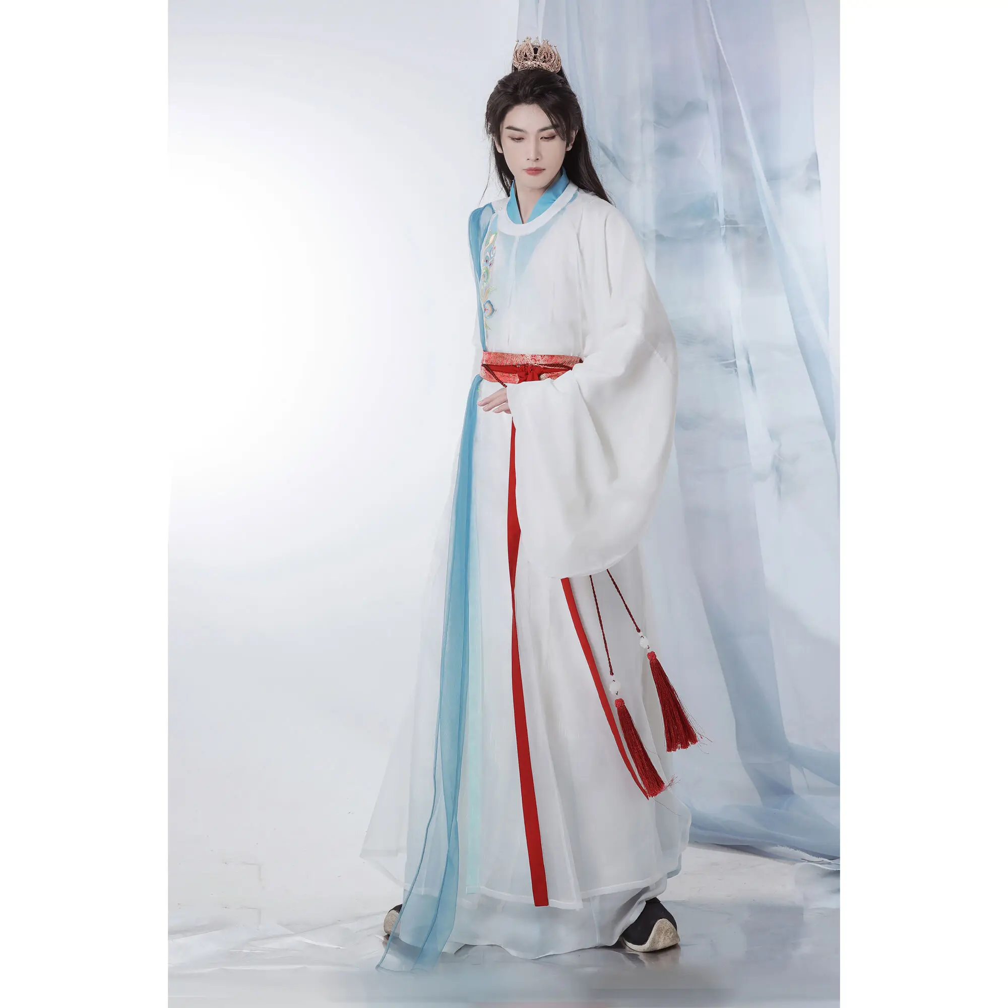 Till The End Of Moon Luo Yunxi Tan Taijin Ming Ye Cosplay Costume Dress Suit Men Hanfu Halloween Party Costumes