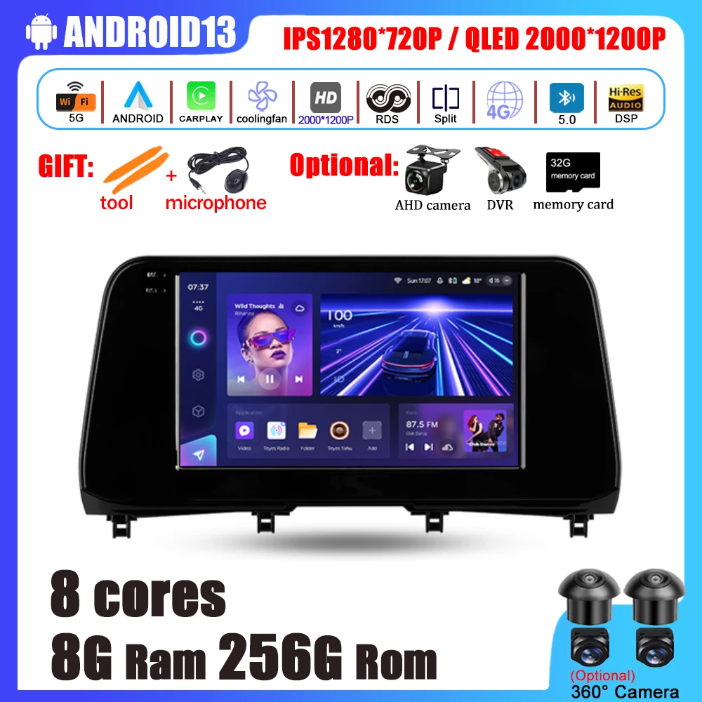 

Android 13 For Lexus RX200t RX300 RX350 RX350l RX450h RX450hl AL20 IV 2020 - 2021 Car Radio Multimedia Video Player Navigation G