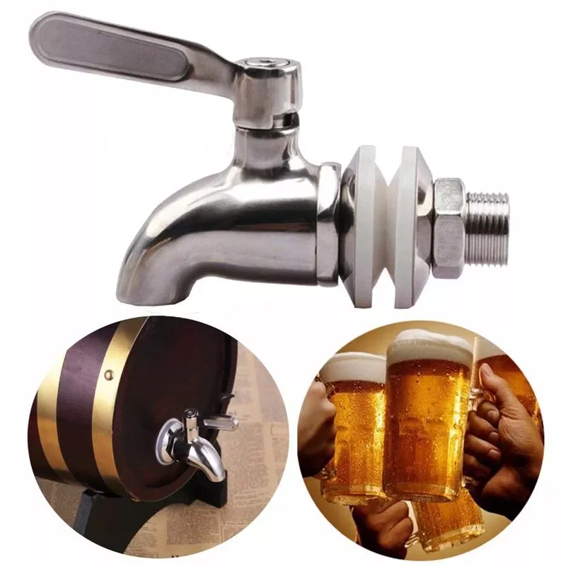

SANQ Stainless Steel Faucet Tap Draft Beer Faucet for Home Brew Fermenter Wine Draft Beer Juice Dispenser Drink Fridge Kegs