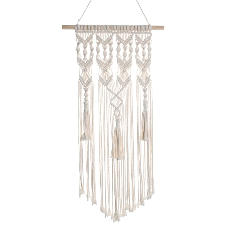 

Macrame Wall Hanging Woven Boho Chic Wall Decor, Beautiful Geometric Wall Art For Apartment Dorm Bedroom Home Decoration