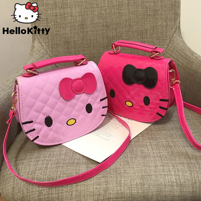 Sanrio Hello Kitty Korean Style Girls Shoulder Bag Sweet Messenger Bag Fashion Crossbody Bag Cute Cartoon Handbag Women Bags