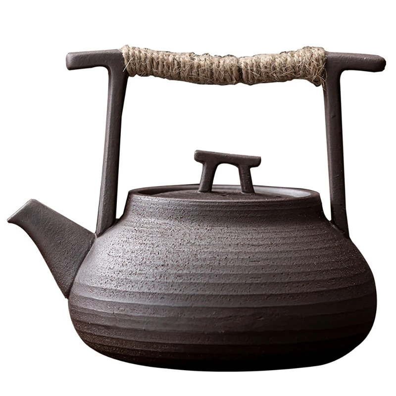 

Handmade Retro Stoneware Kungfu Tea Ceremony Portable Tea Maker Ceramic Teapot Tea Set For Japanese Style