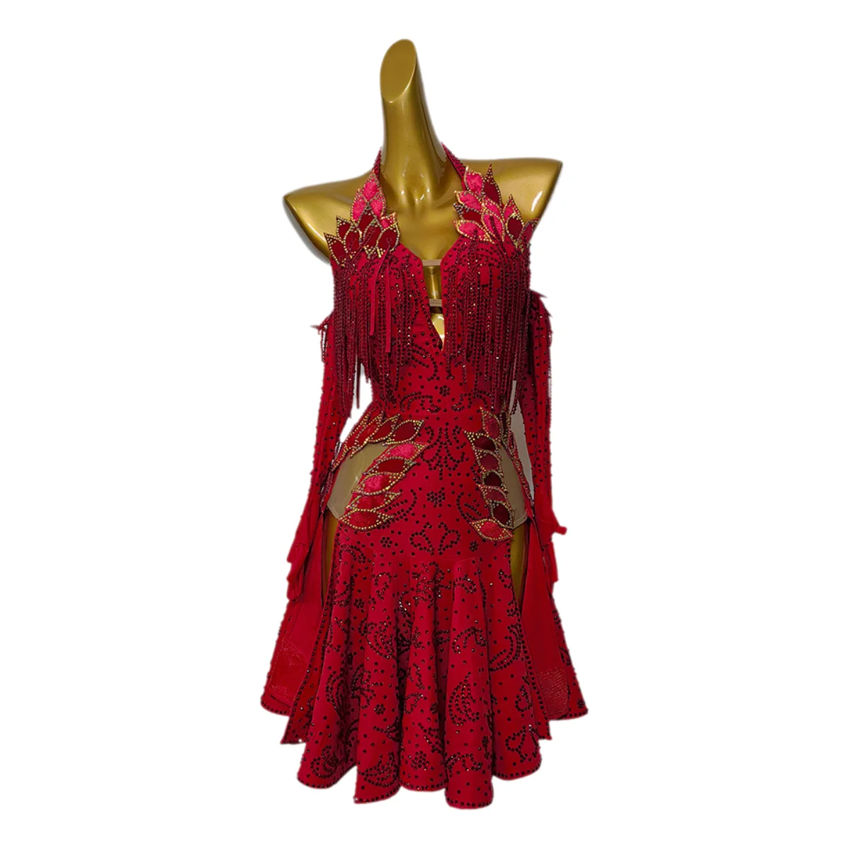 Женское платье для латиноамериканских танцев эксклюзивное профессиональное