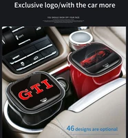 4s high end car ashtray led ligh alloy ash tray portable ashtray with gti logo for polo golf r400 tcr mk2 mk4 mk5 mk6 mk7 car